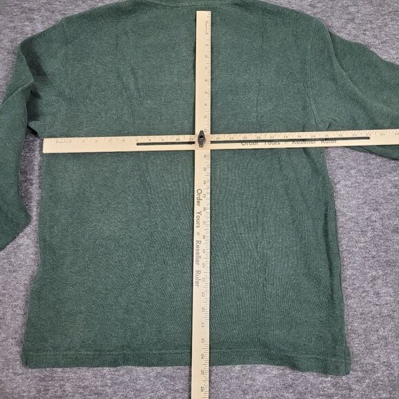 RODD & GUNN Men's Size L Sweater Mock Neck 1/4 Zip All Red Cotton Knit Light - Picture 7 of 11